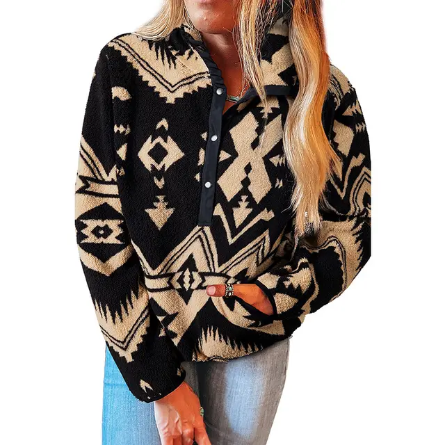 Autumn And Winter New Warm Loose Long Sleeve Top Women Lc25319706P222 - Shop at LoveMi