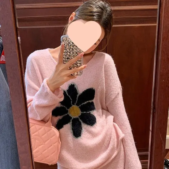 Anti aging Sweater Suit Skirt Female Unlined Top - Shop at LoveMi