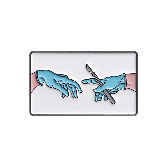 Baking Paint For Metal Badge Personality All matching Badge Pin Accessories Qhxz2590 - Shop at LoveMi