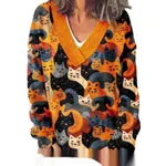3D Animal Pattern Printed Casual Women's Sweater - 1 E073-5Xl
