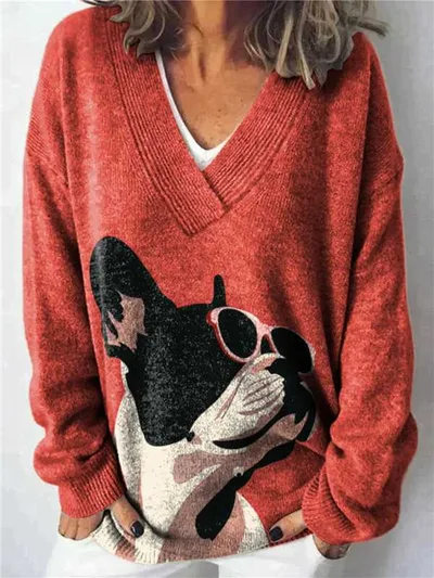 3D Animal Pattern Printed Casual Women's Sweater 6 Models E073 Xs - Shop at LoveMi