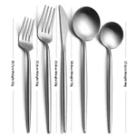 Stainless Steel Multi-color Optional Portuguese Steak Western Tableware - Silver