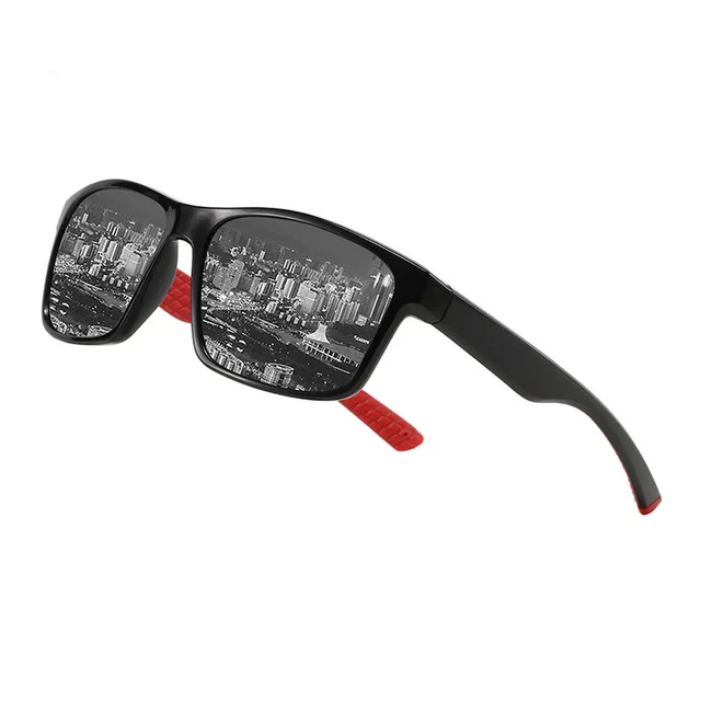 Men's And Women's Outdoor Polarized Sunglasses Sports Red And Gray - Shop at LoveMi