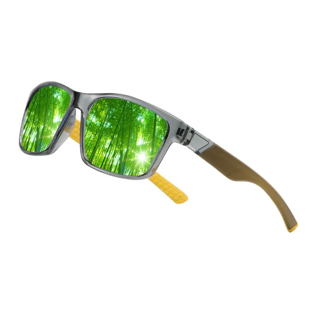 Men's And Women's Outdoor Polarized Sunglasses Sports Yellow Leg Green Film - Shop at LoveMi