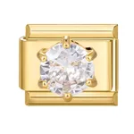 Gold White And Round