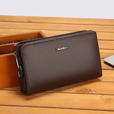 Men's Clutch Casual Business High end Brown - Shop at LoveMi