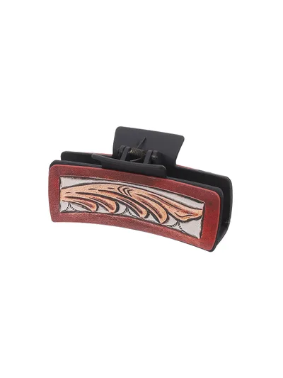 Denim Style Artificial Leather Barrettes Ladies Style90082 - Shop at LoveMi