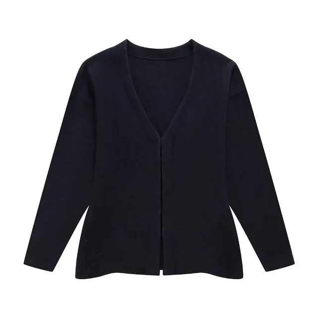 Women's Loose Sleeves Knitted Coat High Waist Knit Mini Skirt Suit Black - Shop at LoveMi