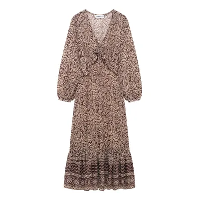 Women's Fashion French Retro Printing Dress Picture Color L - Shop at LoveMi