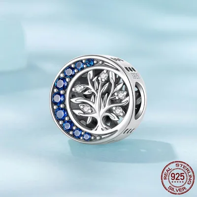 S925 Sterling Silver Moon Life Beaded Bracelet Beads Accessories Scc3149 - Shop at LoveMi