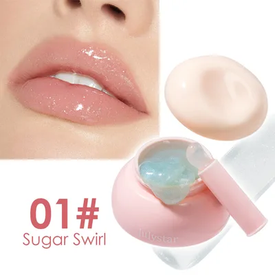 Women's Solid Mirror Shiny Jelly Lip Gloss 01Style - Shop at LoveMi