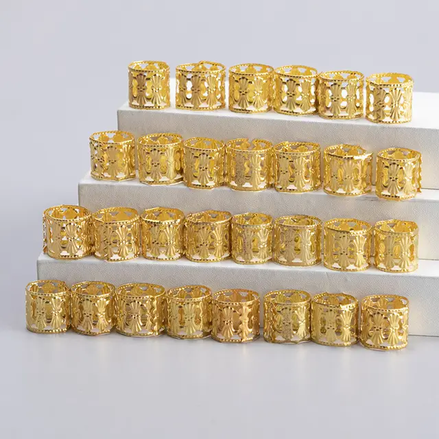 Dreadlocks Buckle Hair Clip Braid Accessories Braid Hair Ornament Golden One - Shop at LoveMi