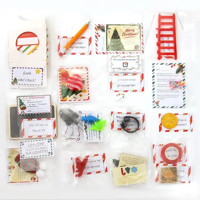 New 24 day Christmas Countdown Elf Gift Box Countdown Ladder - Shop at LoveMi