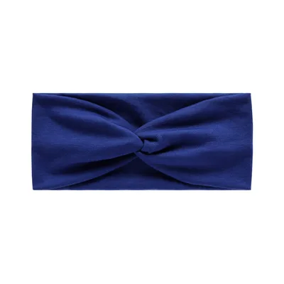 Women's Elastic Headband Soft Twist Knot Hair Band Sapphire Blue - Shop at LoveMi