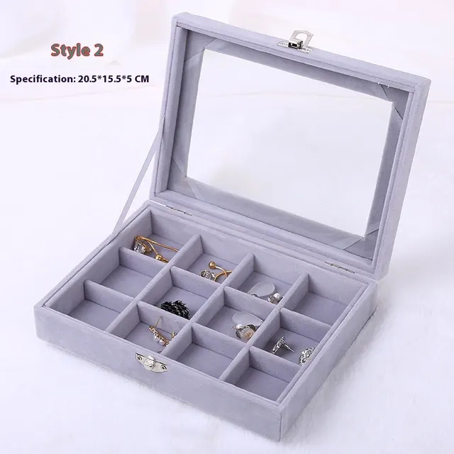 Portable Accessories Storage Box Dustproof Purple Style 2 - Shop at LoveMi