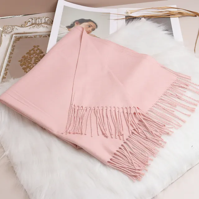 Women's Fashion Personalized Cashmere Shawl Scarf Babi Pink - Shop at LoveMi
