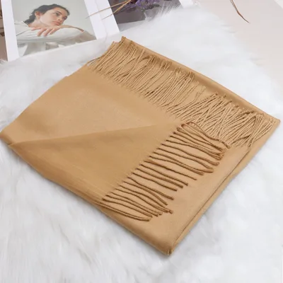 Women's Fashion Personalized Cashmere Shawl Scarf Camel - Shop at LoveMi