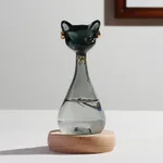 Egyptian Cat Weather Forecast Bottle Storming Bottle Art - Black Egyptian Cat