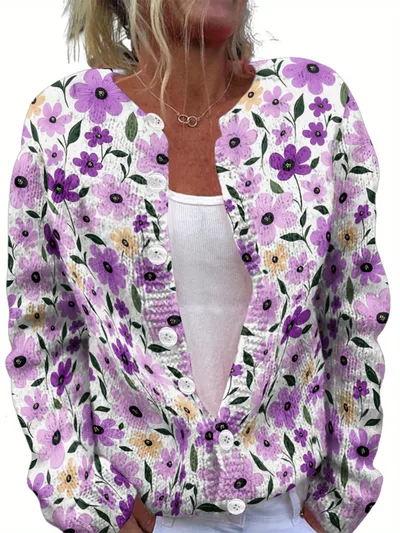 Color Printed Light And Transparent Sweater 1 Style - Shop at LoveMi