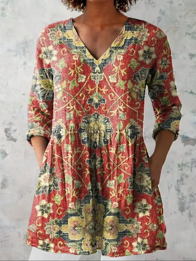 Female Creative Fish Pattern Vacation Style Dress C272Z - Shop at LoveMi