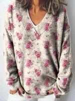 Female 3D Animal Pattern Printing Casual Sweatshirt - 3 Models E073-3Xl
