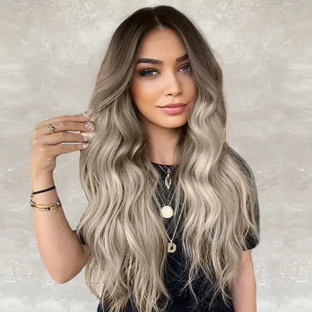 European And American Front Lace Wig Medium Large Wavelength Curly Hair Style 7 - Shop at LoveMi