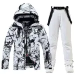 Black Flower White Shirt Pants