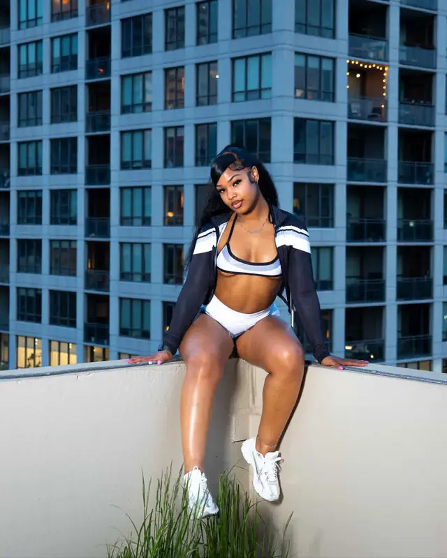 Women's Color Matching Bikini Shorts Top Three piece Suit Dark Blue - Shop at LoveMi