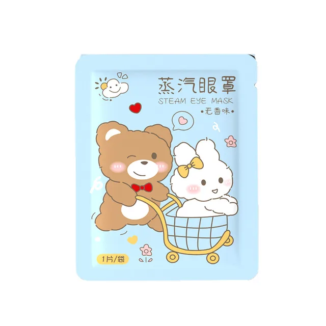 Cartoon Steam Eyeshade Relieve Eye Fatigue Rabbits And Bears No Aroma - Shop at LoveMi