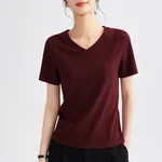 Ankela Red V Neck