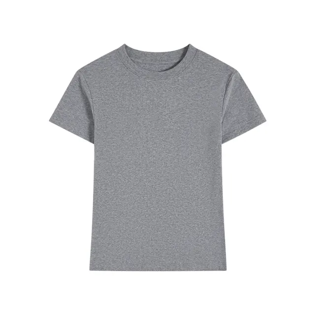 Slim fit Slimming High grade Temperament Top Dark Gray Melange - Shop at LoveMi