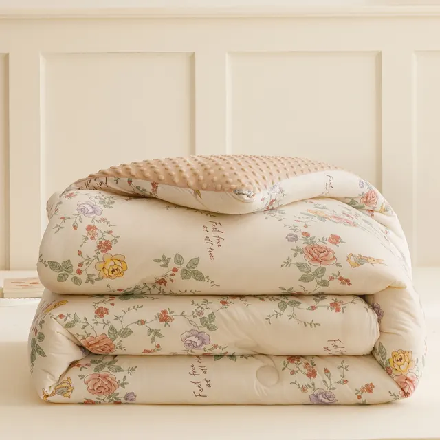 Beanie Velvet Quilt Soybean Fiber Duvet Insert Autumn And Winter French Romance - Shop at LoveMi