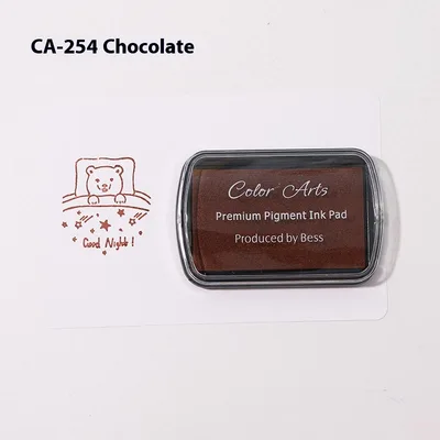 DIY Rubber Stamp Cloth Paper Wood Stamp Pad 16 Colors Available Ca254 Chocolate - Shop at LoveMi