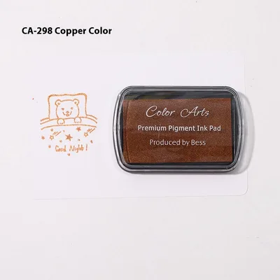 DIY Rubber Stamp Cloth Paper Wood Stamp Pad 16 Colors Available Ca298 Copper - Shop at LoveMi