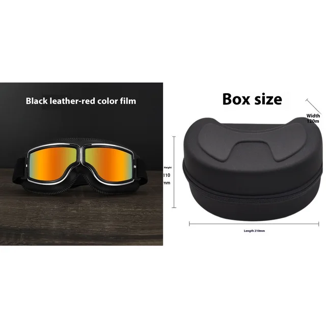 Portable Mirror Motorcycle Zipper Storage Glasses Case Large Set12 - Shop at LoveMi