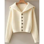 Retro Lazy Style High-grade Sweater For Women - Apricot