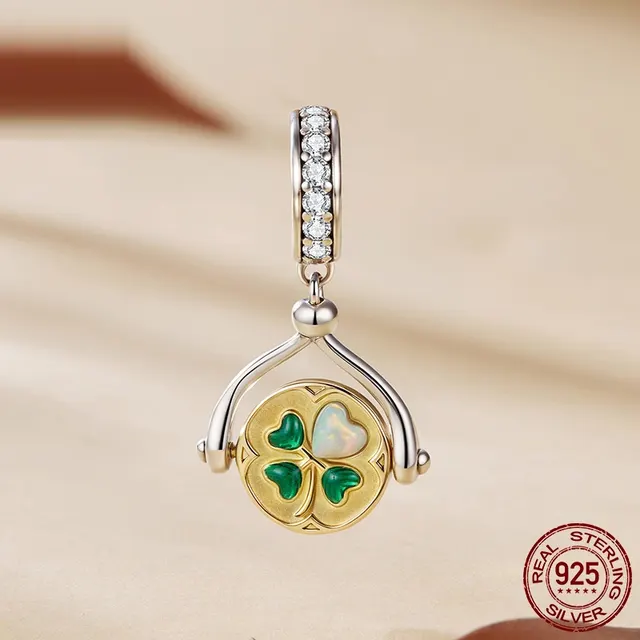 Diy Bead Accessories Lucky Rotating Card Pendant Bsc1171 Pendant - Shop at LoveMi