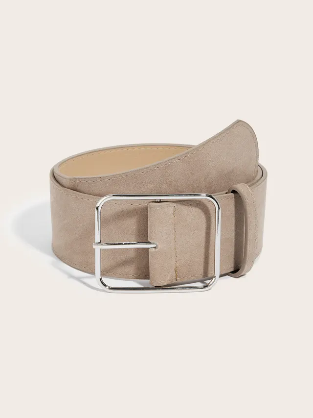 Retro Wide Waist Slimming Dress Elegant American Belt Apricot - Shop at LoveMi