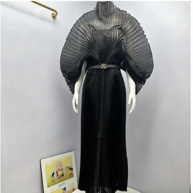 Elegant Solid Color Plus Size Dress Black - Shop at LoveMi
