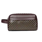 Men's Clutch Fashion Vintage Printed Handbag - Brown