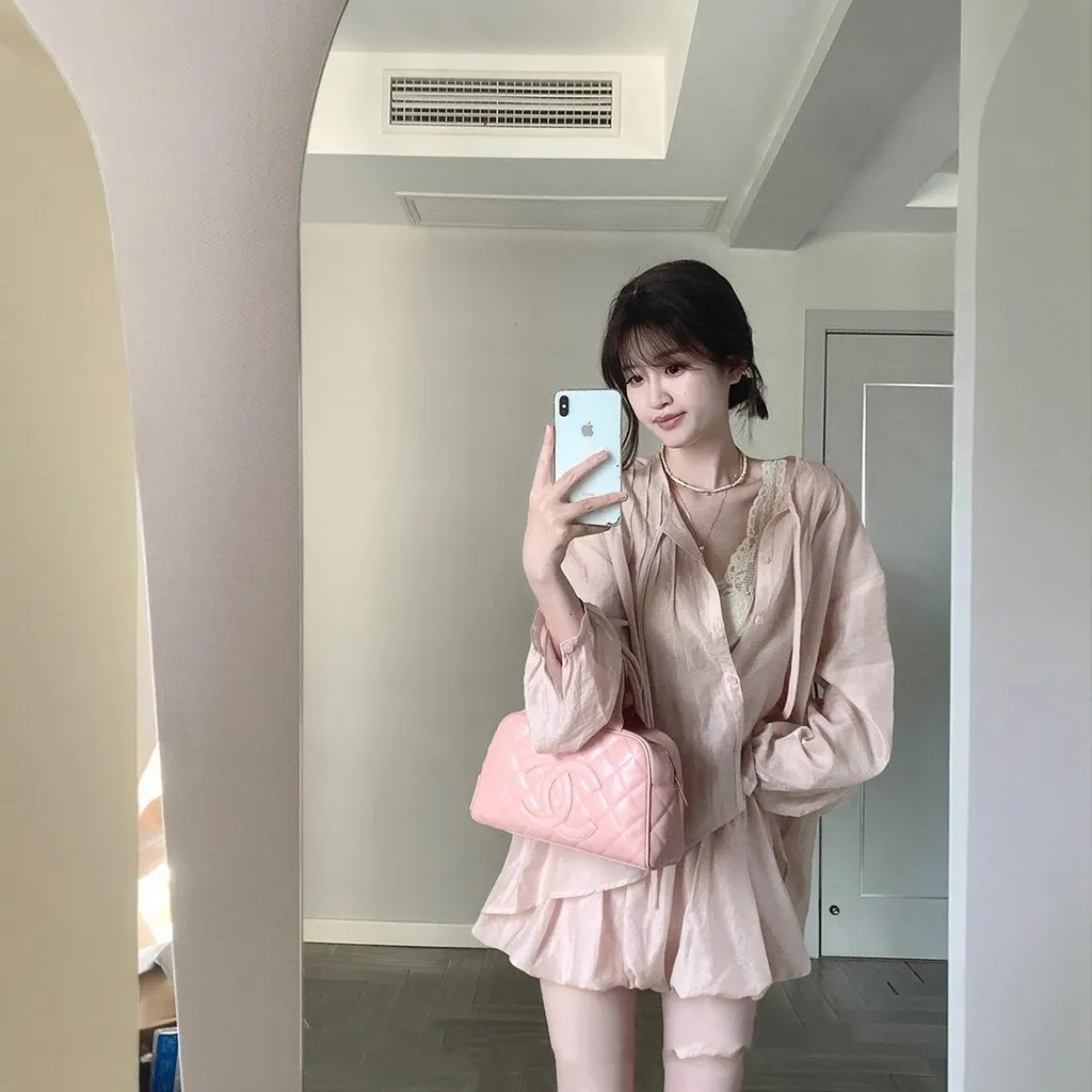 Summer Thin Long Sleeves Top Bud Skirt Pants - Culottes