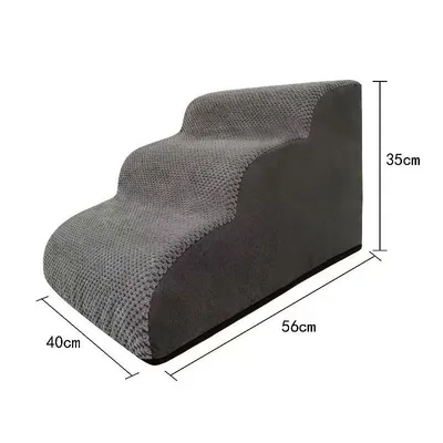 Small And Medium sized Dogs Teddy Sofa Bed Ladder New Gray Third Order - Shop at LoveMi