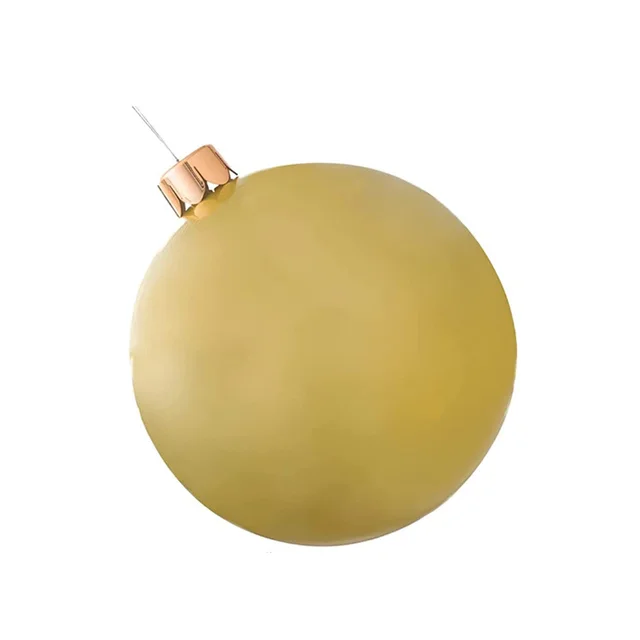Christmas Ball Seamless Inflatable Oversized Ornament Christmas Decorations Atmosphere Ornaments Gold - Shop at LoveMi