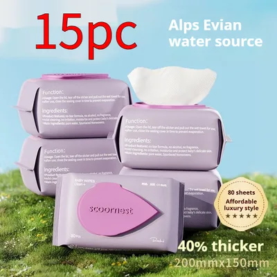Large Package For Baby Wipes And Tissues Alpine Water Wipes 15 Pack - Shop at LoveMi