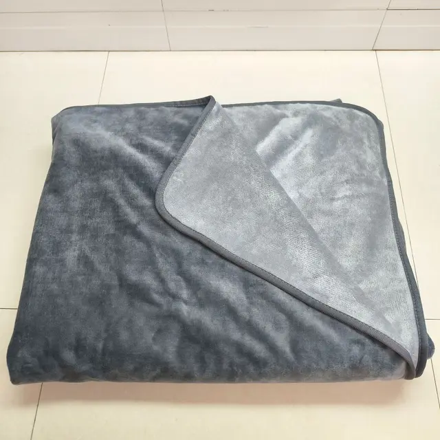 Double sided Flannel Blanket Pet Blanket Couple Waterproof Supplies Dark Gray Flannel Light Gray - Shop at LoveMi