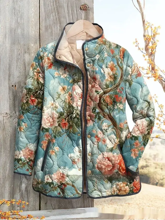 Autumn And Winter Button Pocket Cotton padded Coat Style 5 - Shop at LoveMi