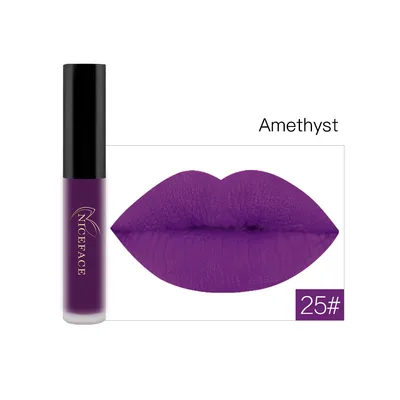 Matte Finish Non fading Longlasting Lip Gloss Non nourishing Lipstick 25 Style - Shop at LoveMi