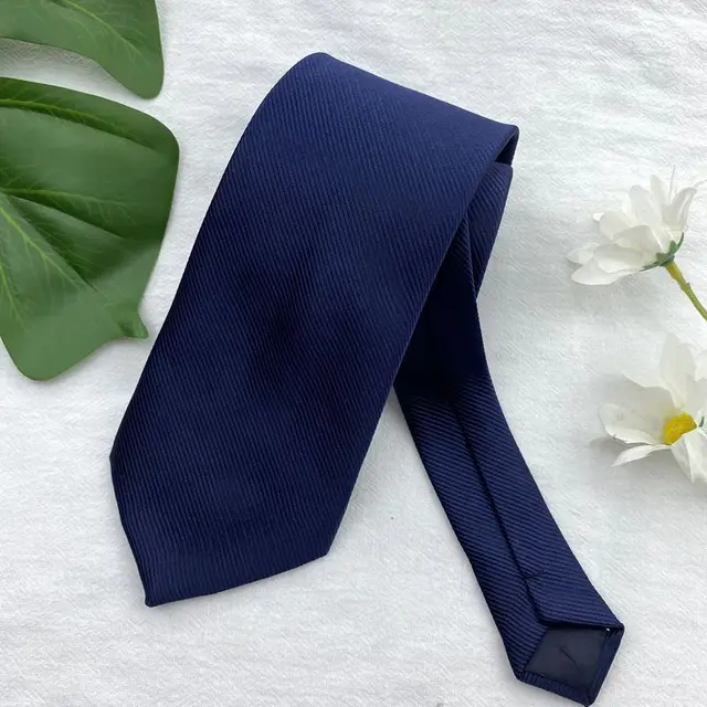 Female Violet Blue Japanese Style Lazy Free Uniform Bow Double Layer Navy Blue Shirt Bow Tie 8Cm Twill Hand Tie - Shop at LoveMi