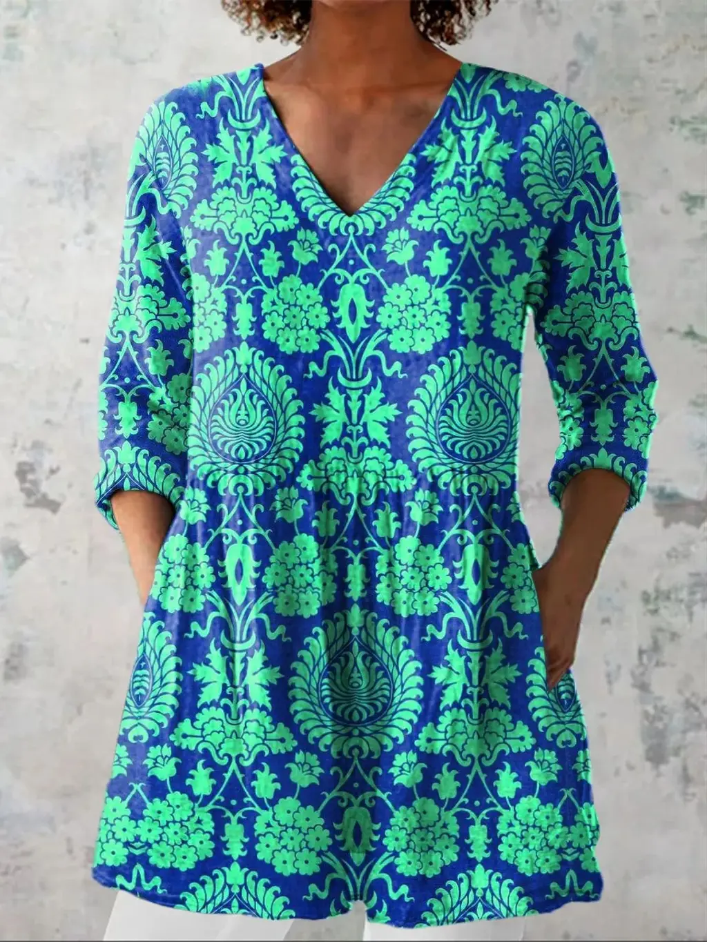 Female Creative Fish Pattern Vacation Style Dress - 4Style