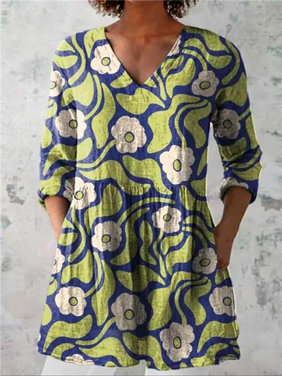 Female Creative Fish Pattern Vacation Style Dress C288Z - Shop at LoveMi